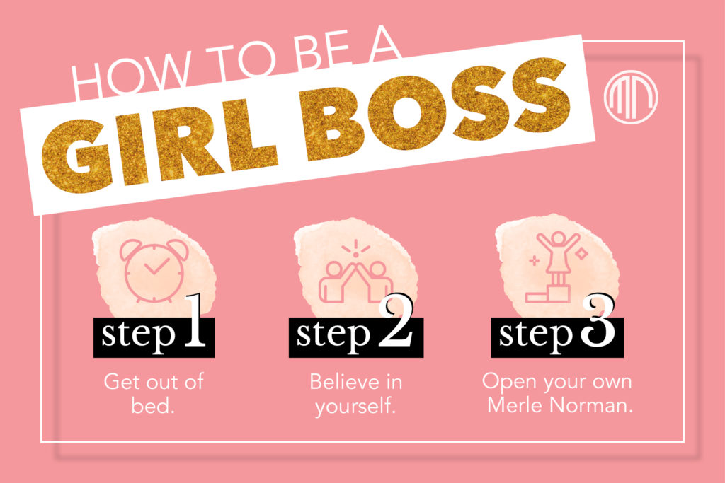 Merle Norman franchise Girl Boss infographic